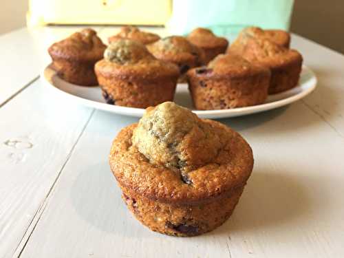 Muffins banane myrtilles