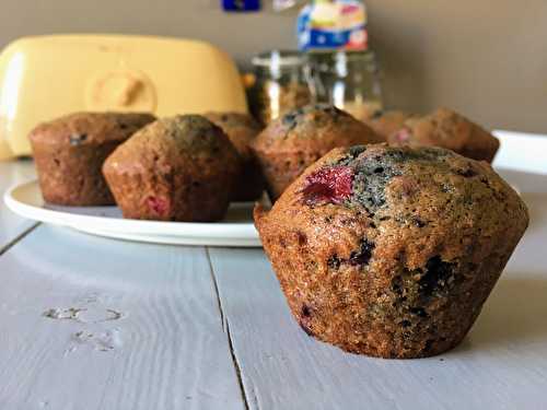 Muffins fruits rouges chocolat