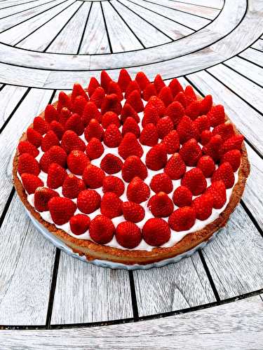 Tarte fraise chantilly