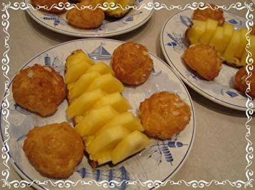 Ananas et chouquettes