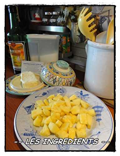 Aumônière d'ananas caramélisé