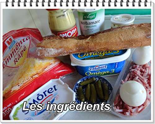 Baguette farcie au jambon