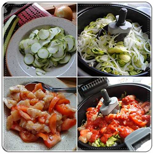 Blancs de poulet courgettes et tomates à l'ACTIFRY