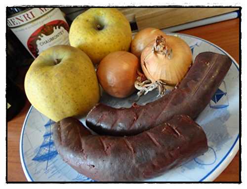 Boudin noir aux pommes et au miel