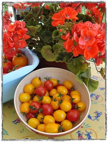 Clafoutis aux tomates cerise