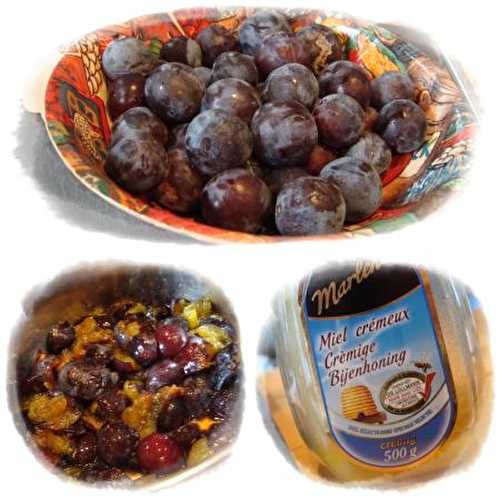 Compote de prunes au miel