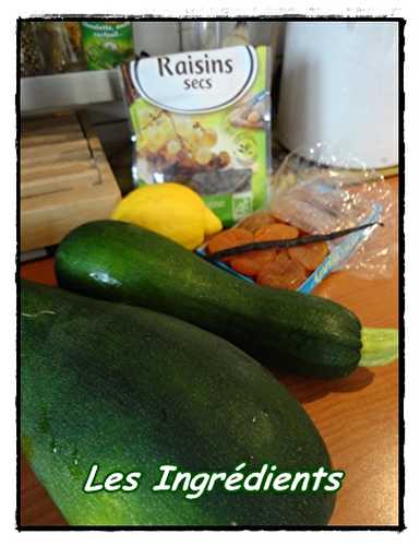 Confiture de courgettes, abricots secs et raisins secs