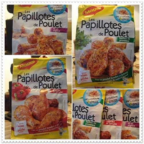 Cuisses de poulet en "papillotes Maggi"