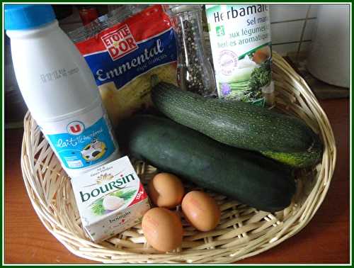 Gratin de courgettes au boursin de Chantal