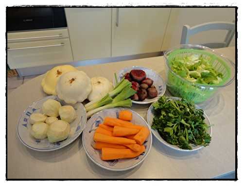 Journée préparation de légumes, 1er décembre 2012
