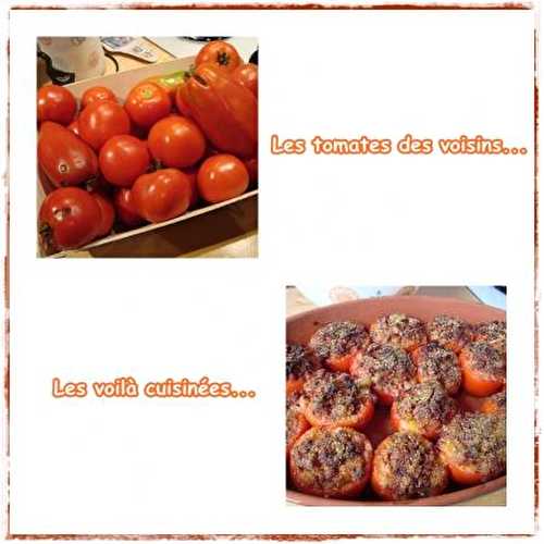 La transformation des tomates....