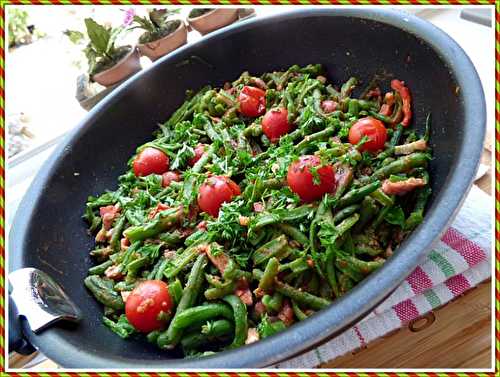 Les bons haricots verts du jardin de Pascal et Aurélie, 27 juin 2015