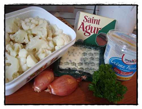 Mini-cocottes de chou-fleur au roquefort