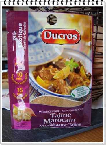 Mon expérience "Tajine de poulet" avec Ducros.....