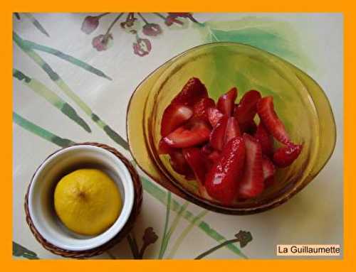 Mousse de fraises (recette n°1)