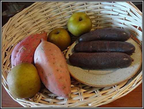 Parmentier de boudin noir à la patate douce