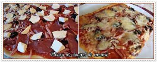 Pizza au magret de canard