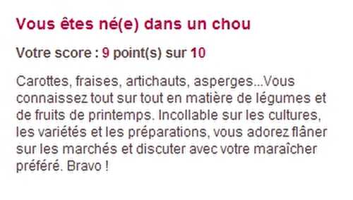 Que savez-vous des fruits et légumes de printemps?