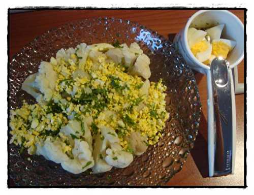 Salade de chou-fleur aux oeufs durs