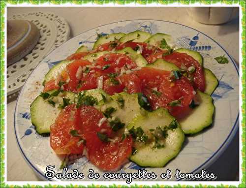 Salade de courgettes et tomates