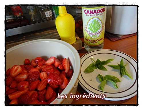 Salade de fraises au basilic