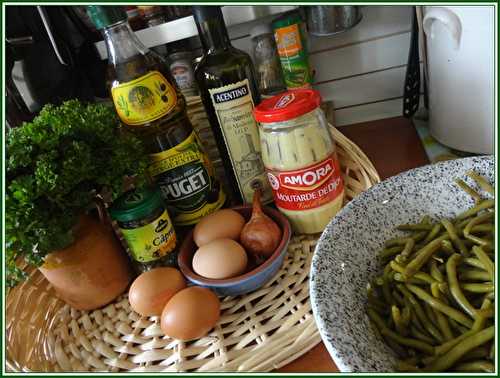 Salade de haricots verts aux oeufs durs