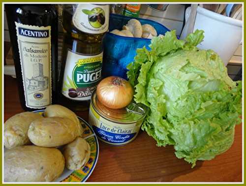 Salade gourmande aux gésiers confits et pommes sarladaises