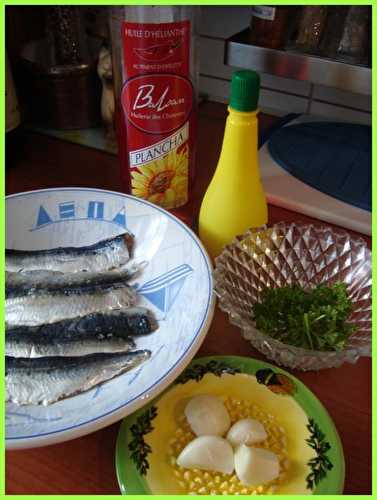 Sardines grillées au four