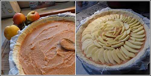 Tarte aux pommes et à la compote de coings