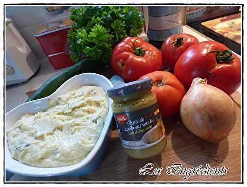 Tomates farcies à la brandade de morue et pâte d'olives vertes