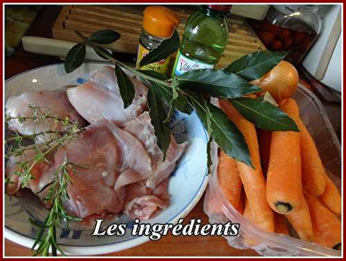 Tourte au lapin, carottes et champignons de Paris