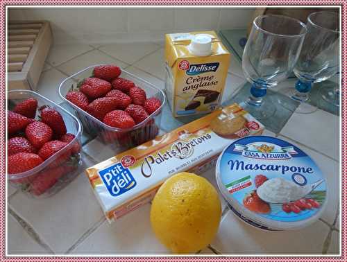 Trifle sablé aux fraises