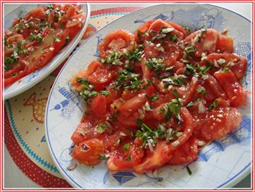 Une salade de tomates toute simple
