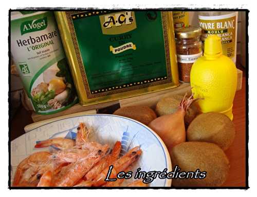 Verrines de crevettes aux kiwis n°2