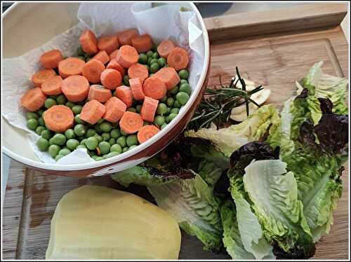 Rôti de porc au romarin et jardinière de légumes version avec Cookéo