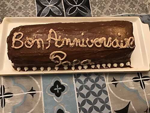 Bûche à la crème de marrons et au chocolat