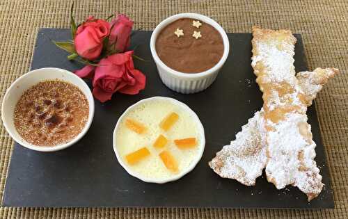 Trio de desserts gourmands