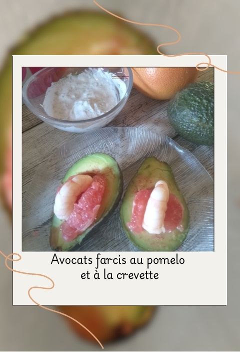 Avocats au pomelo et à la crevette