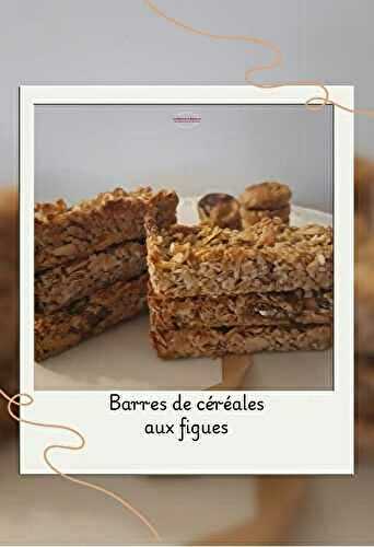 Barres de céréales aux figues