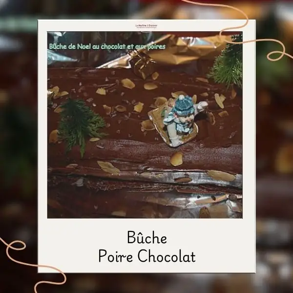 Bûche poires chocolat