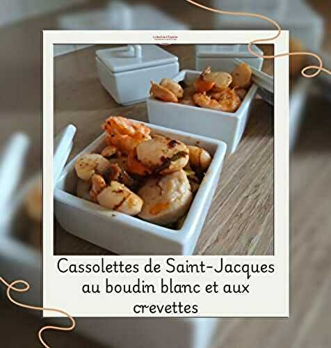 Cassolettes de Saint-Jacques au boudin blanc