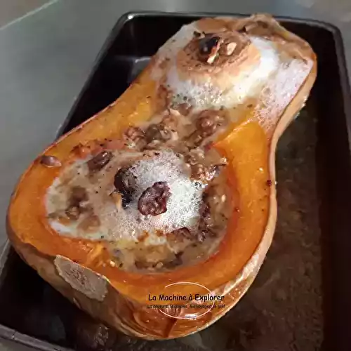 Courge butternut rôtie au Crottin de Chavignol