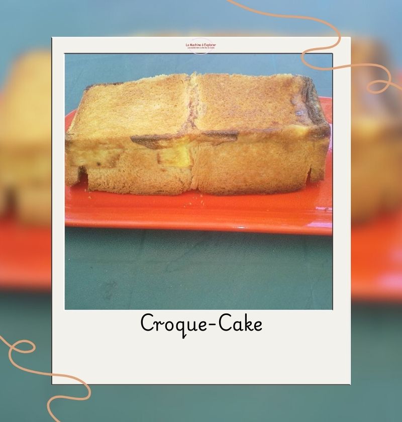 Croque‑Cake au jambon et au fromage