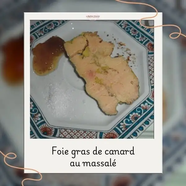 Foie Gras au Massalé