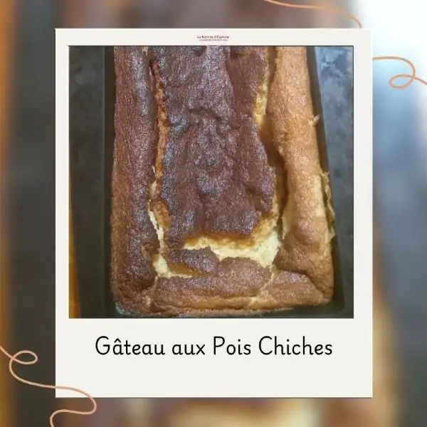 Gâteau fondant aux pois chiches et au rhum