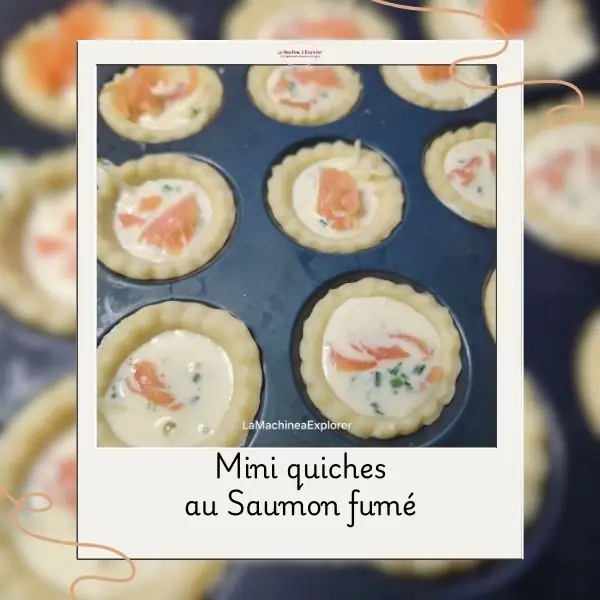 Mini quiches au saumon fumé