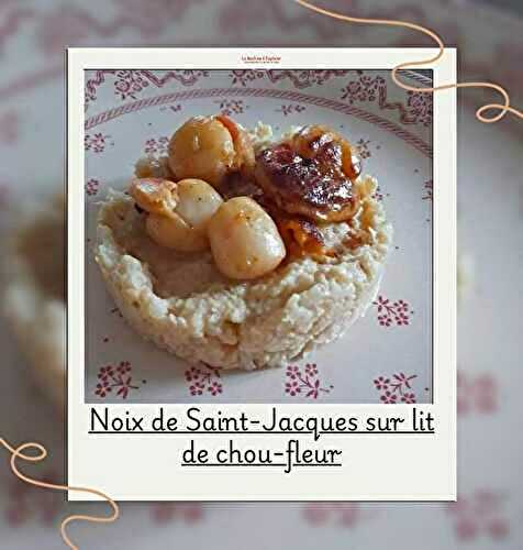Noix de Saint-Jacques sur lit de chou-fleur