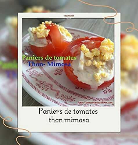 Paniers de tomates thon mimosa
