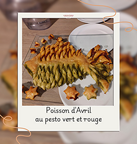 Poisson d'Avril au pesto vert et rouge