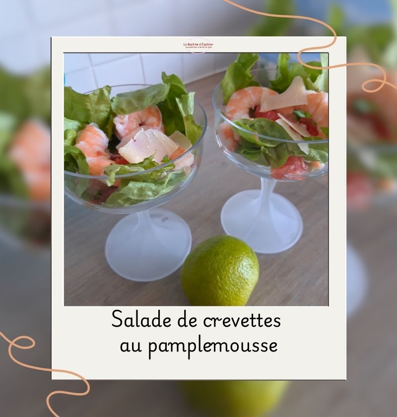 Salade de crevettes au pamplemousse